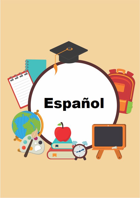 Portadas de español: fácil, con dibujo…. | GrupoFundemos©